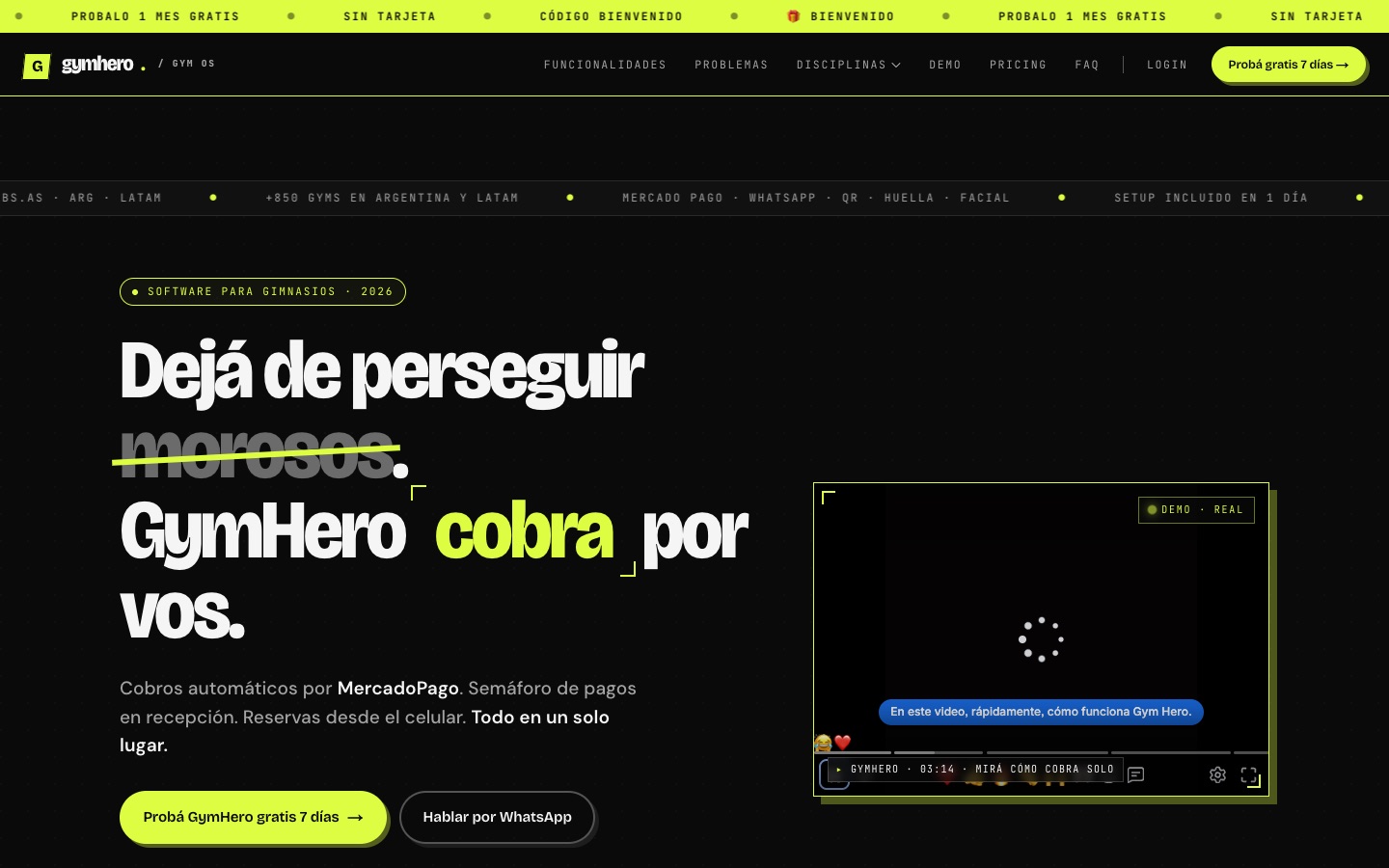 GymHero en producción